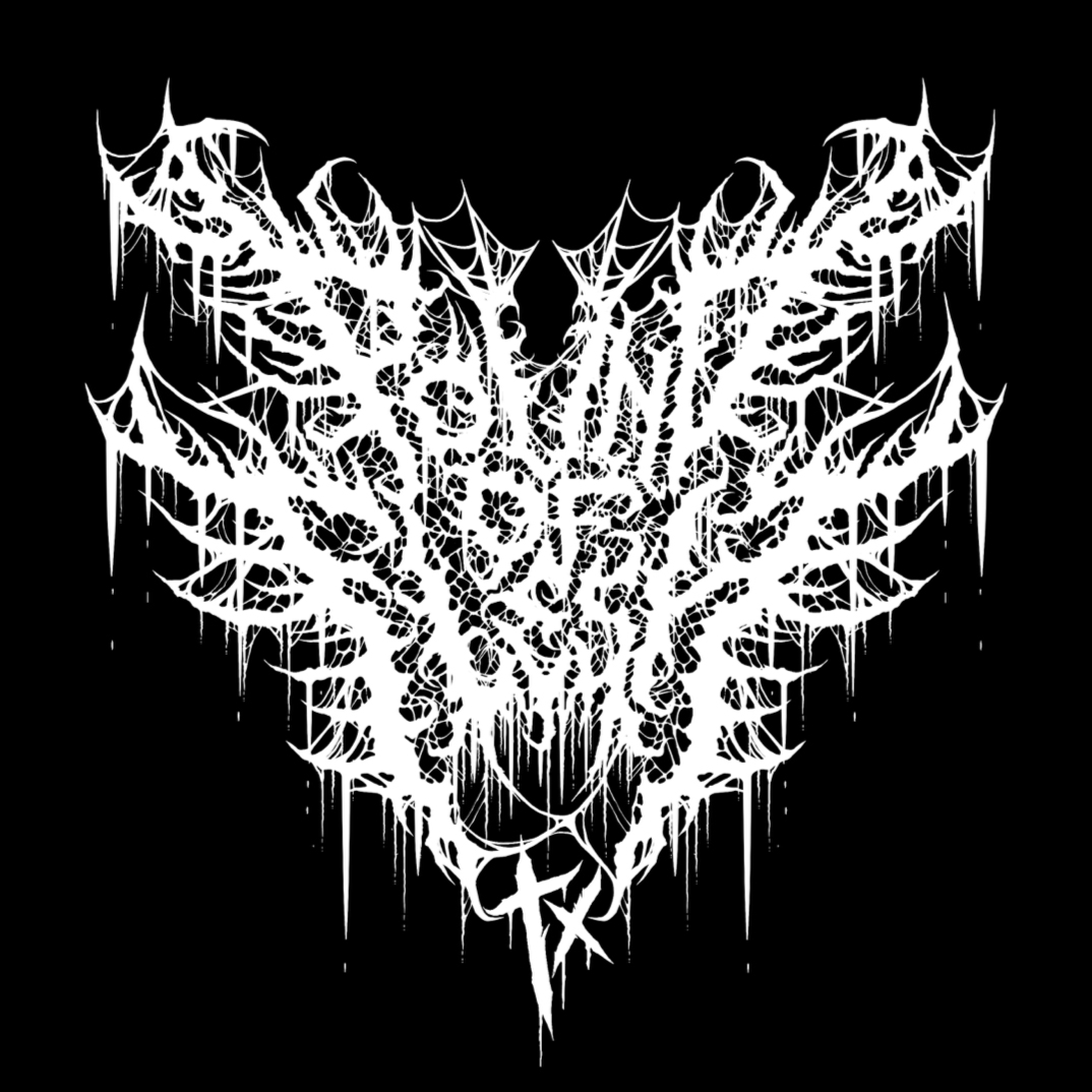 Original Black and White Pound Of Flesh TX Logo Design